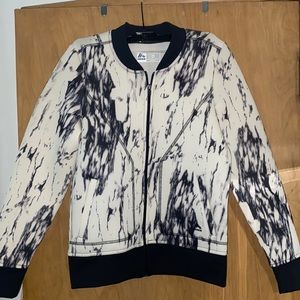 Marbled athletic jacket